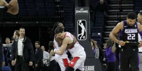 渡邊雄太がGリーグプレーオフデビュー、23得点でカンファレンス2回戦進出に貢献