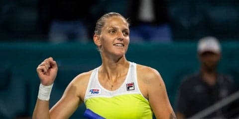 世界7位プリスコバ、ハレプ破り決勝進出。「素晴らしい第2セットだった」[マイアミ・オープン]