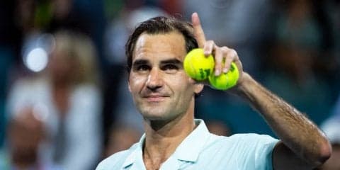 フェデラー「PK戦のようでワクワクする」。決勝で連覇狙うビッグサーバーを止められるか[ATP1000 マイアミ]