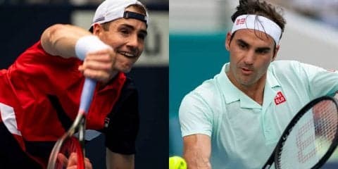 フェデラーVS前年優勝イズナーの決勝。女子は全豪優勝ペアが決勝に臨む