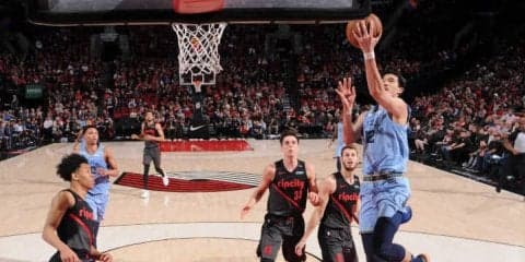 渡邊雄太がブレイザーズ戦で4得点、2試合続けて20分を超えるプレータイムを獲得