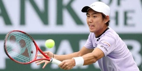 西岡 18歳新星に逆転勝ちでベスト16進出。3時間弱の死闘制す[ATP1000 インディアンウェルズ]