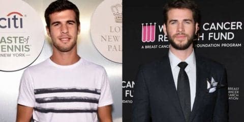 俳優 リアム・ヘムズワースに似ているテニス選手。「僕は4番目の兄弟なんだ」と冗談