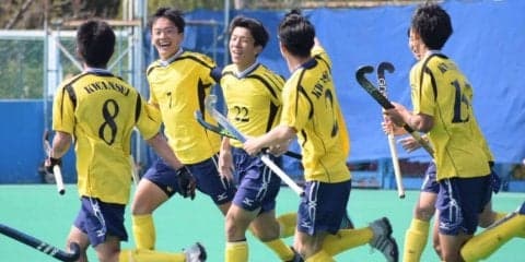 【陸上ホッケー部男子】 リーグ開幕戦敗北も１年生が活躍
