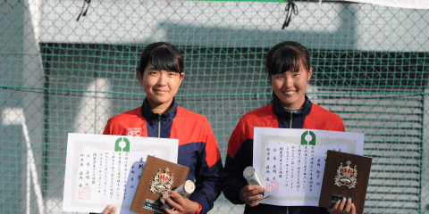 【テニス】末野・平田組が優勝！平山・伊藤組が準優勝！/　関東学生新進テニス選手権　最終日