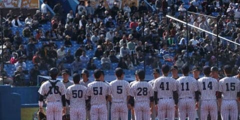 【野球部】先発・田中誠が粘りの投球を見せるも・・・強力慶大投手陣を前に打線こう着　藤野「反省点は多くあるが、ネガティブにはならないようにしていきたい」
