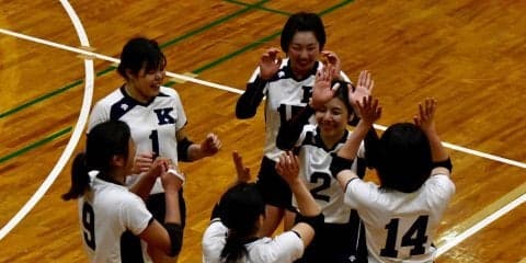 【バレーボール部女子】　大大谷大にストレート勝ちで、春季リーグ開幕白星！