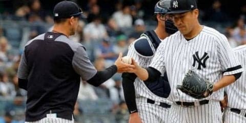 【MLB】田中将大、満弾浴びての逆転負けに指揮官指摘　「スプリットの調子は良くなかった」