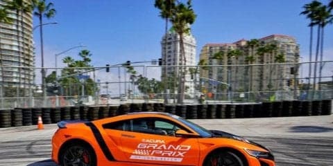 ホンダ NSX 改良新型、ロングビーチで市販車最速