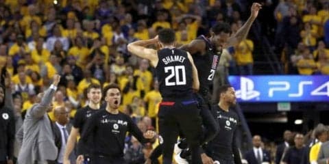 プレーオフ史上最大の逆転劇、クリッパーズが31点差を跳ね除けウォリアーズを撃破