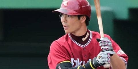 楽天島内は「右頸部打撲」と診断　16日に145キロ直球が直撃し途中交代