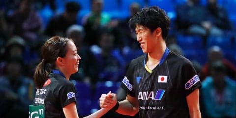 【卓球】前回優勝の吉村/石川ペア、混合ダブルス1回戦を突破＜世界卓球2019＞