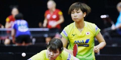 【卓球】カットマンペアの佐藤/橋本組、ダブルス初戦を突破＜世界卓球2019＞
