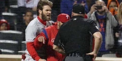 【MLB】363億円男ハーパーが移籍後初の退場処分　元Gキャプラー監督も猛抗議