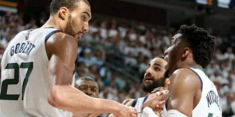 意地の1勝でスウィープを免れたジャズ、ミッチェルはチームメートをべた褒め