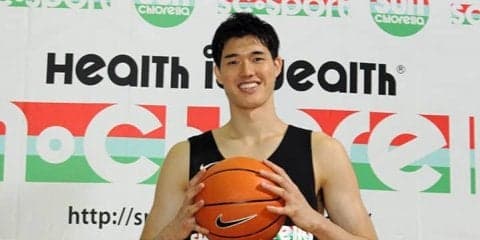 スポンサー契約を締結した渡邊雄太、初のCM撮影に挑戦「今日は緊張しました」