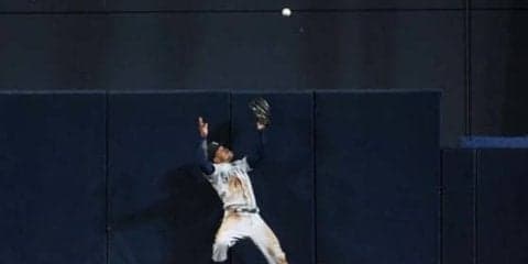 【MLB】外野手が本塁打“アシスト”　珍プレーへの投手のリアクションが「王道」と話題!?