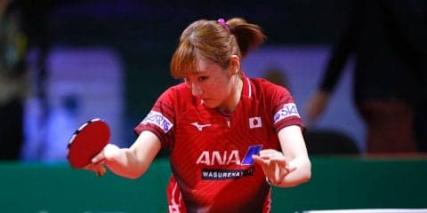 【卓球】加藤美優、完勝で8強入り　次戦は中国の劉と＜世界卓球2019＞