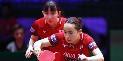 【卓球】伊藤/早田組、2大会連続メダル確定　準決勝は佐藤/橋本と＜世界卓球2019＞