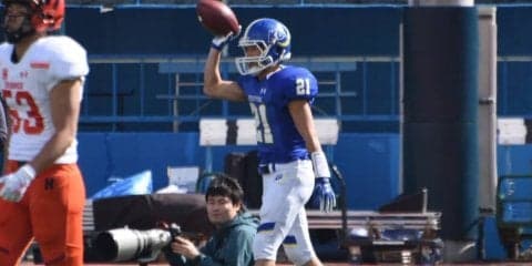 【アメリカンフットボール部】 法大を４２－０で下し、今季開幕戦勝利！