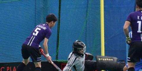 【陸上ホッケー部男子】　強豪天理大に０－８で敗北