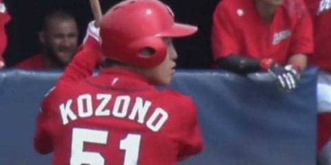 広島ドラ1小園、1軍昇格へアピール！　2軍戦で3点二塁打を含むマルチ安打