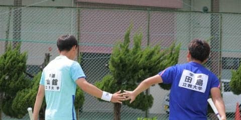 【ソフトテニス部男子】春季リーグに向けエンジン全開！相性◎田島・山館コンビが関東オープンベスト４！