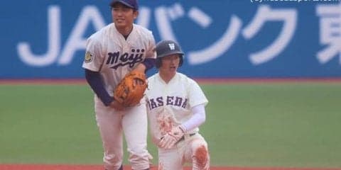 相手エースを攻略できず、初戦を落とす／明大１回戦