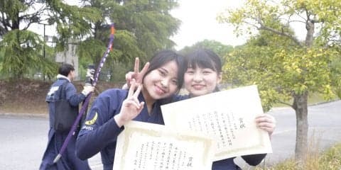 【弓道部】 男子団体で３位入賞！　女子個人で葛城が優勝！