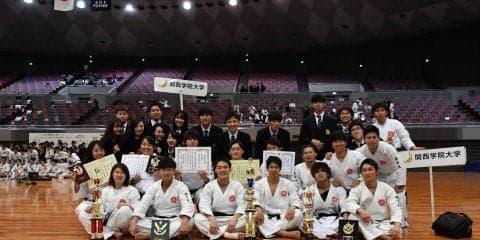 【拳法部】 西日本団体で、男子が準優勝！ 女子も３位表彰台！