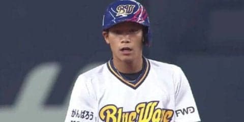 オリ「仰木デー」で1996年生まれドラ7中川が同点適時打　日本一ユニ「72」着用