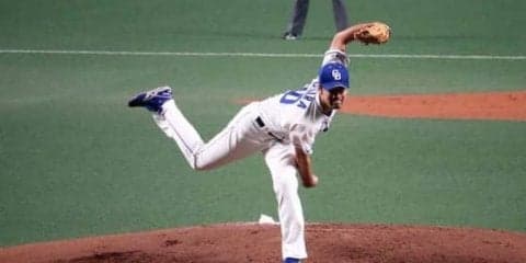 2年ぶり1軍登板の中日・阿知羅、6回1失点好投も…　援護なくプロ初勝利ならず