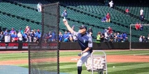 【MLB】“指導者”イチロー氏の打撃投手写真にファン進言「リリーフとして再契約すべき」