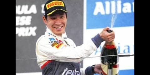 鈴鹿が一体になった日。小林可夢偉の３位表彰台にみんなが涙した