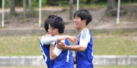 【サッカー部男子】　攻撃陣が得点するも、近大と引き分け