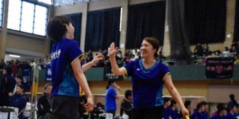 【バドミントン部女子】　２－３で同大に惜敗し、今季初黒星