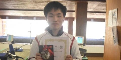 【射撃部】　紺谷が関西準Ｖ