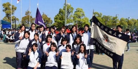 【ソフトテニス部女子】　リーグ戦連覇ならず、３勝２敗で３位入賞