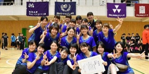 【バドミントン部女子】 龍大に完敗も関西２位で春季リーグ戦閉幕