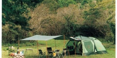 テントと連結できる「neos LCドームFitタープ」シリーズ発売