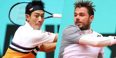【速報予定】錦織VSワウリンカの3回戦。過去4勝6敗の相手と23時頃に開始予定[ATP1000 マドリード]