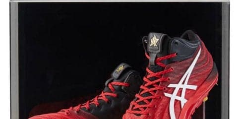 アシックス、大谷翔平が試合で使うスパイク、バット等を忠実に再現した野球用具を発売