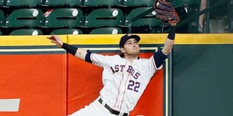 【MLB】「とてつもない」実況も大興奮＆大絶叫　ア軍外野手の逆転危機救う“強奪キャッチ”が圧巻