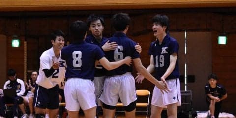 【バレーボール部男子】　同大に勝ち切れず、３連敗