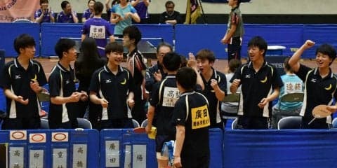 【卓球部】 男子は春季リーグ５連覇、女子は全勝キープ