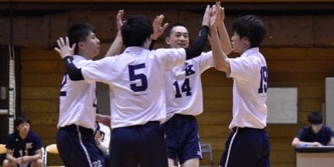 【バレーボール部男子】　甲南大にストレート勝利し、６勝４敗で最終戦へ