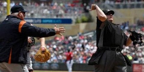 【MLB】ストライク？　ボール？　タイガース監督が通算79度目の退場、同じ審判が6度目の宣告