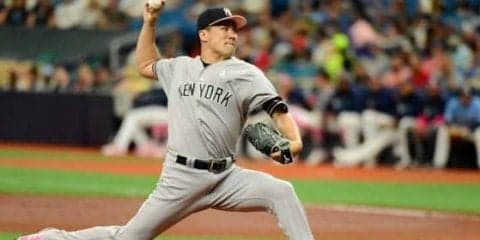【MLB】田中将大、7回5安打1失点7奪三振の好投！　12者連続凡退、3勝目の権利もって降板