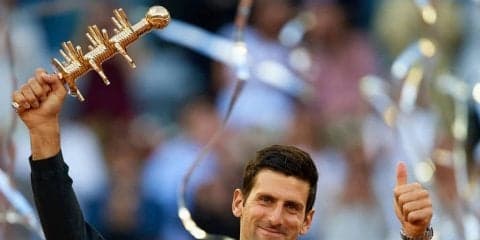 ジョコ 同大会3年ぶり3度目の優勝。ナダルを破ったチチパスを圧倒[ATP1000 マドリード]