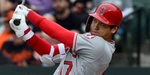【MLB】大谷翔平、第4打席で痛烈な中前打！　153キロ直球を弾き返し4試合連続安打マーク